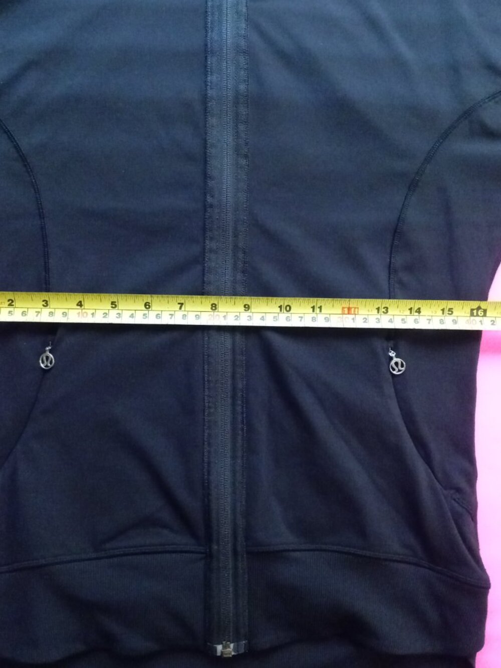 Lululemon Pump It Up Jacket Black Brushed Luxtreme Full Zip Funnel Neck 4 XS - Picture 11 of 12
